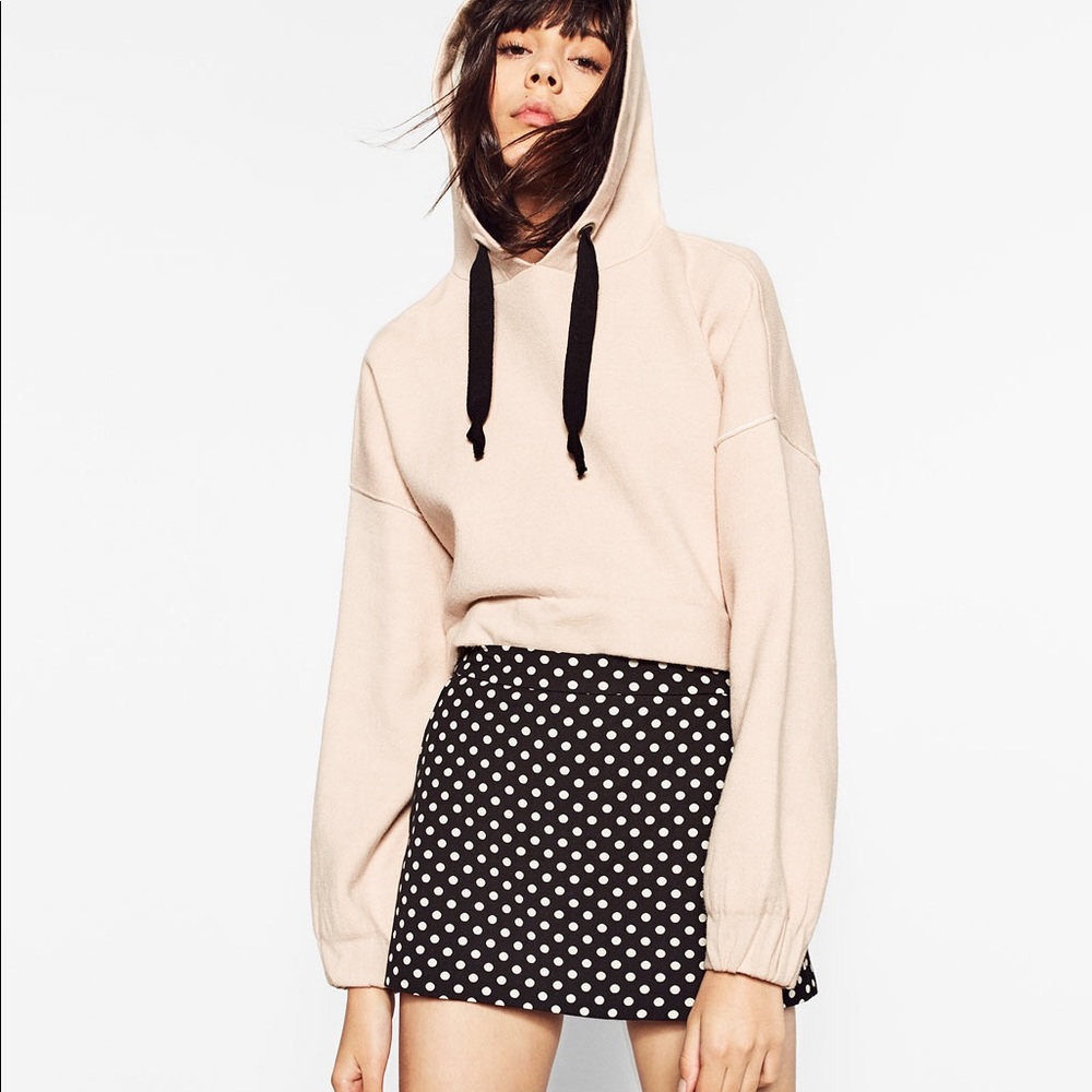 NWT Zara Polka Dot Mini Skort Size XS